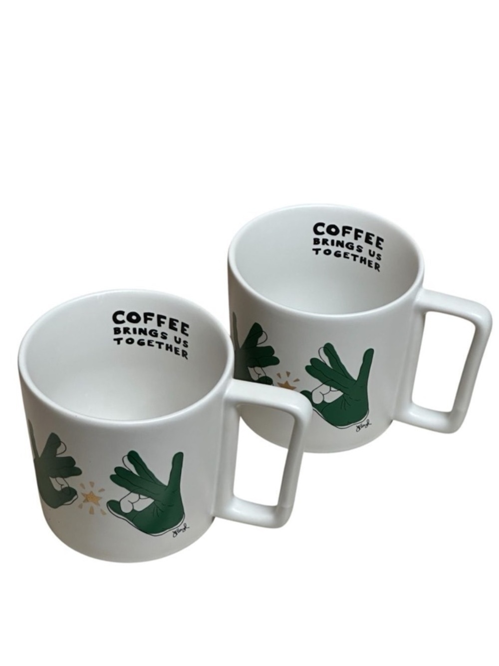 Set‎ of 2 Starbucks Coffee Brings Us Together Mugs 2019 12oz